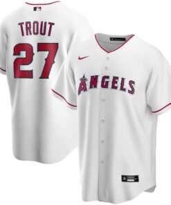 Mike Trout Los Angeles AngelsYouth Alternate Replica Player Jersey  White