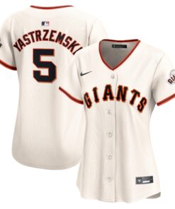 Mike Yastrzemski San Francisco GiantsWomen_s Home Limited Player Jersey  Cream