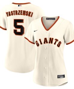 Mike Yastrzemski San Francisco GiantsWomen_s Home Replica Player Jersey  Cream