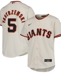 Mike Yastrzemski San Francisco GiantsYouth Alternate Replica Player Jersey  Cream