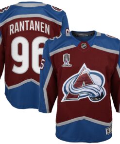 Mikko Rantanen Colorado Avalanche Youth Home 2022 Stanley Cup Champions Premier Player Jersey  Burgundy