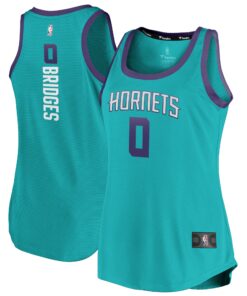 Miles Bridges Charlotte Hornets Fanatics Women's Fast Break Team Tank Jersey - Icon Edition - Teal