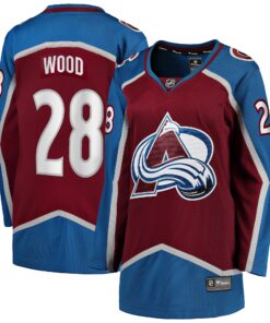 Miles Wood Colorado Avalanche Fanatics Women_s Home Breakaway Player Jersey  Maroon