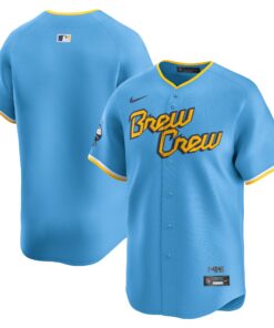  Milwaukee BrewersCity Connect Limited Jersey  Powder Blue