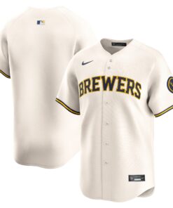 Milwaukee BrewersYouth Home Limited Jersey  Cream
