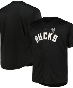 Milwaukee Bucks Profile Big &amp Tall Pop Jersey - Black