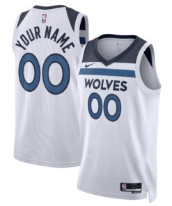 Minnesota Timberwolves Unisex Swingman Custom Jersey White - Association Edition