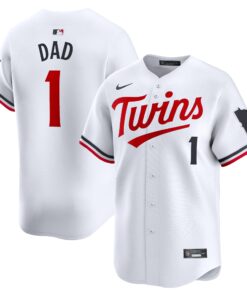 Minnesota Twins1 Dad Home Limited Jersey  White
