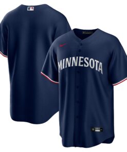 Minnesota TwinsAlternate Replica Team Logo Jersey  Navy