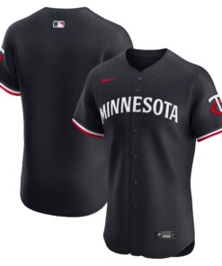 Minnesota TwinsAlternate Vapor Premier Elite Patch Jersey  Navy