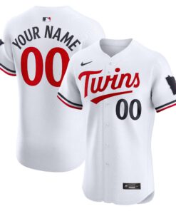 Minnesota TwinsHome Elite Custom Jersey  White