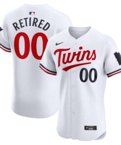 Minnesota TwinsHome Elite PickAPlayer Retired Roster Jersey  White