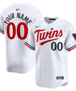 Minnesota TwinsHome Limited Custom Jersey  White