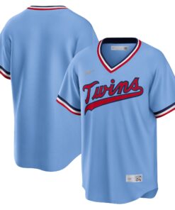 Minnesota TwinsRoad Cooperstown Collection Team Jersey  Light Blue