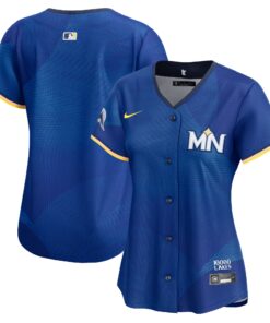  Minnesota TwinsWomen_s 2024 City Connect Limited Jersey  Royal