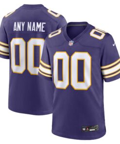 Minnesota Vikings  Classic Custom Game Jersey  Purple