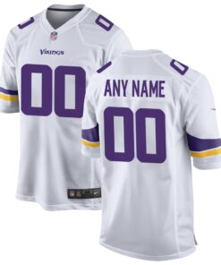 Minnesota Vikings  Custom Game Jersey  White
