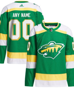  Minnesota Wild  Alternate 202324 Primegreen Authentic Custom Jersey  Green