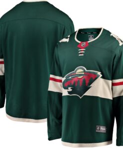 Minnesota Wild Fanatics Breakaway Home Jersey  Green
