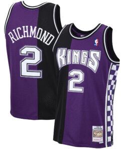 Mitch Richmond Sacramento Kings Mitchell &amp Ness 199495 Hardwood Classics Swingman Jersey - Purple
