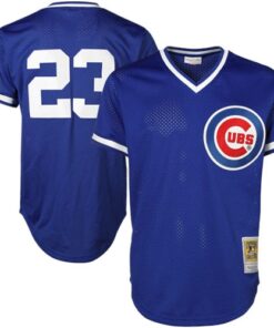 Mitchell amp Ness Ryne Sandberg Chicago Cubs Cooperstown Authentic Collection Throwback Replica Jersey  Royal Blue