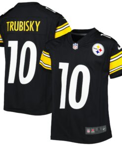 Mitchell Trubisky Pittsburgh Steelers  Youth Game Jersey  Black