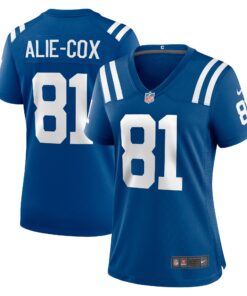 Mo AlieCox Indianapolis Colts  Women_s Team Game Jersey  Royal