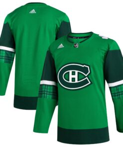  Montreal Canadiens 2023 St. Patrick_s Day Primegreen Authentic Jersey  Kelly Green