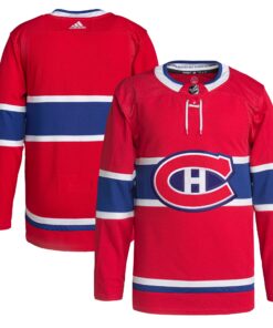 Montreal Canadiens Men_s Home Primegreen Authentic Jersey  Red