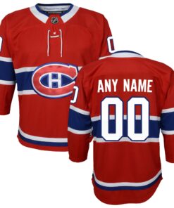 Montreal Canadiens Youth Home Premier Custom Jersey  Red