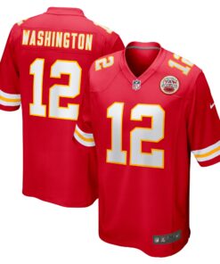 Montrell Washington Kansas City Chiefs  Team Game Jersey   Red