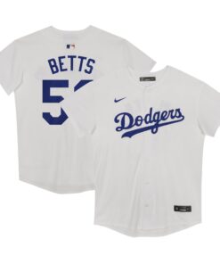 Mookie Betts Los Angeles DodgersPreschool Home Game Jersey  White