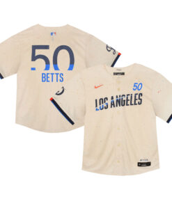 Mookie Betts Los Angeles DodgersToddler 2024 City Connect Limited Player Jersey  Cream