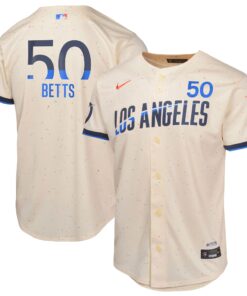 Mookie Betts Los Angeles DodgersYouth 2024 City Connect Limited Player Jersey  Cream