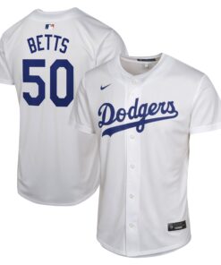 Mookie Betts Los Angeles DodgersYouth Home Game Player Jersey  White