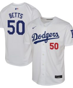 Mookie Betts Los Angeles DodgersYouth Home Limited Player Jersey  White