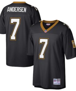 Morten Andersen New Orleans Saints Mitchell amp Ness Retired Player Legacy Replica Jersey  Black