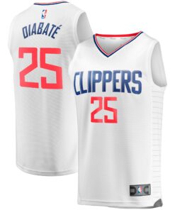 Moussa DiabatÃ© LA Clippers Fanatics Fast Break Player Jersey - Association Edition - White