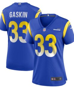 Myles Gaskin Los Angeles Rams  Women_s  Game Jersey   Royal