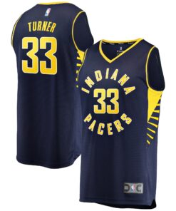 Myles Turner Indiana Pacers Fanatics Fast Break Replica Jersey Navy - Icon Edition