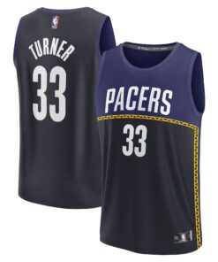 Myles Turner Indiana Pacers Fanatics Fastbreak Jersey - City Edition - Blue
