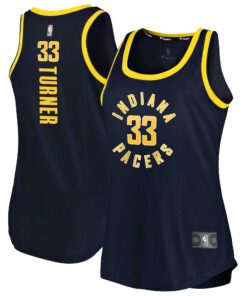 Myles Turner Indiana Pacers Fanatics Women's Fast Break Tank Jersey - Icon Edition - Navy