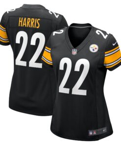 Najee Harris Pittsburgh Steelers  Women_s Team Game Jersey  Black
