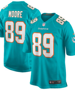 Nat Moore Miami Dolphins  Game Retired Player Jersey  Aqua