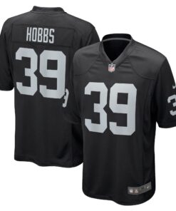 Nate Hobbs Las Vegas Raiders  Game Jersey  Black