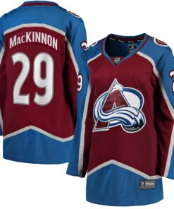 Nathan MacKinnon Colorado Avalanche Fanatics Women_s Home Breakaway Player Jersey  Maroon