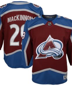 Nathan MacKinnon Colorado Avalanche Youth Premier Player Jersey  Burgundy