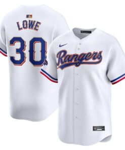 Nathaniel Lowe Texas Rangers2024 Gold Collection Limited Player Jerseynbspâ€“ White