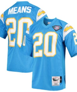Natrone Means Los Angeles Chargers 1994 Mitchell amp Ness Authentic Throwback Retired Player Jersey  Powder Blue