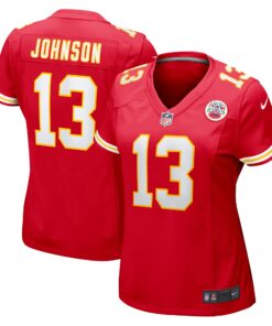 Nazeeh Johnson Kansas City Chiefs  Women_s Game Player Jersey  Red